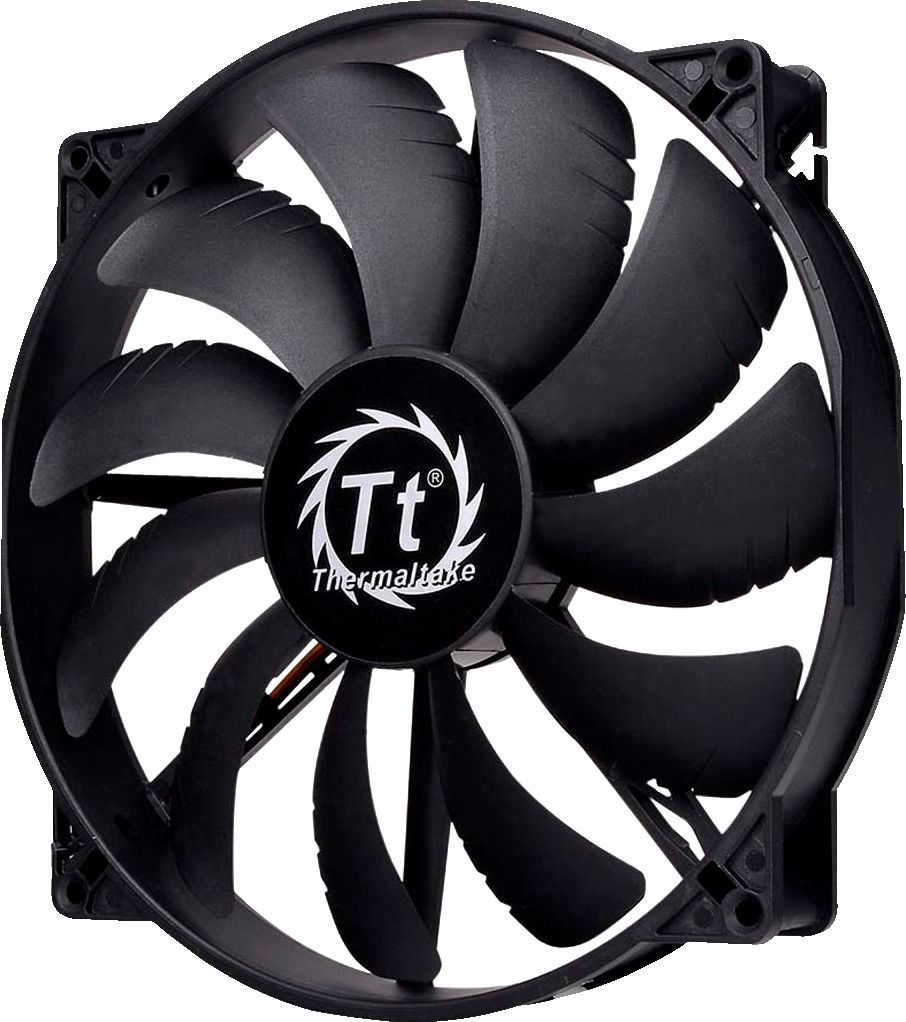 Thermaltake Pure 20 Quiet High Case Cooling Fan with Anti-Vibration System Black CL-F015-PL20BL-A - Best