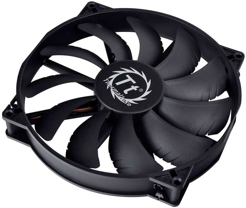 Alt View 11. Thermaltake - Pure 20 200mm Quiet High Airflow Case Cooling Fan with Anti-Vibration Mounting System - Black.