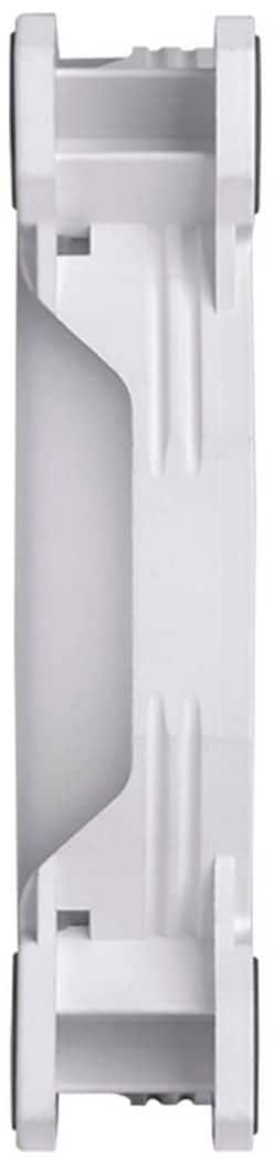 Alt View 15. Thermaltake - Riing Quad 120mm 16.8M RGB Color 4 Light Rings 54 Addressable LED 9 Blades Hydraulic Bearing Case Fan (3-Pack) - White.