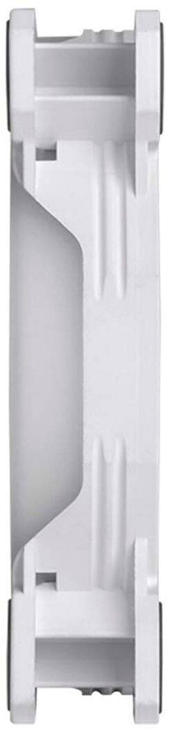 Alt View 15. Thermaltake - Riing Quad 120mm 16.8M RGB Color 4 Light Rings 54 Addressable LED 9 Blades Hydraulic Bearing Case Fan (3-Pack) - White.