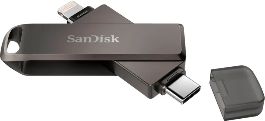 Alt View 15. SanDisk - 128GB iXpand Phone Drive Luxe for iPhone Lightning and Type-C Devices - Black.