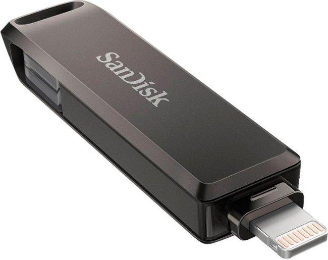 SanDisk - 256GB iXpand Phone Drive Luxe for iPhone Lightning and Type-C Devices - Black_3