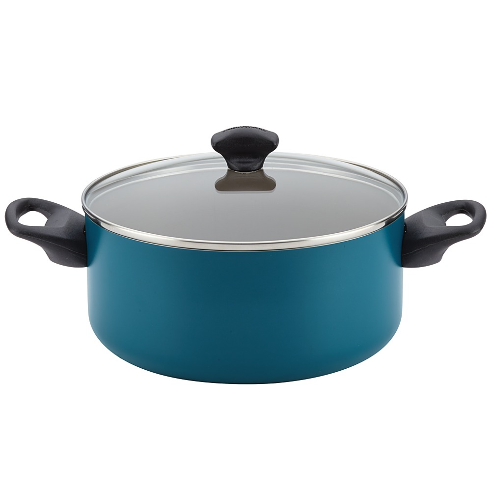 Farberware Nonstick Aluminum 15 Piece Cookware Set, Teal