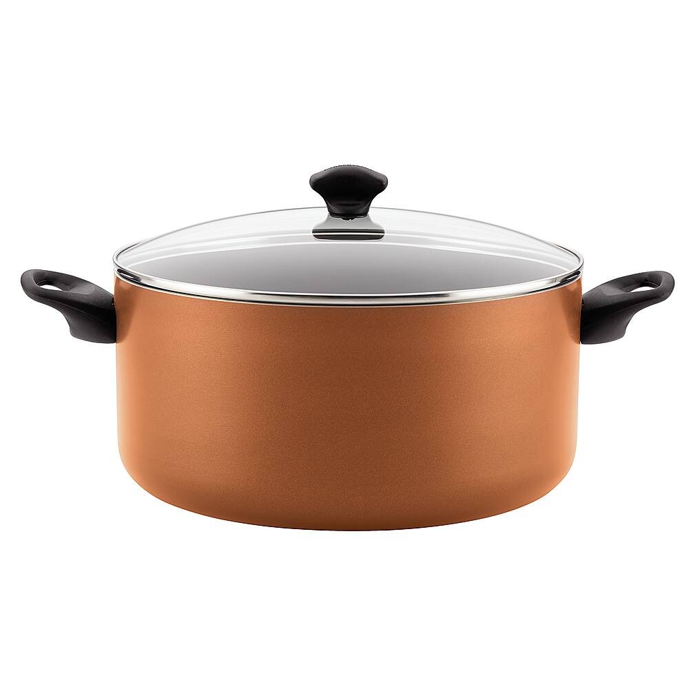 Angle View: Farberware - 10.5-Quart Covered Stockpot - Copper