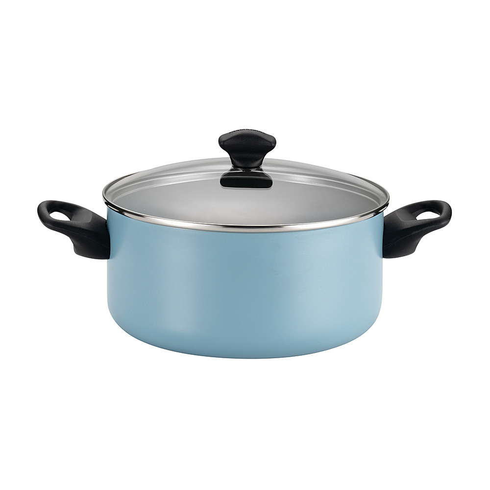 Farberware Easy Clean Aluminum Nonstick Cookware Pots and Pans Set,  11-Piece, Aqua 