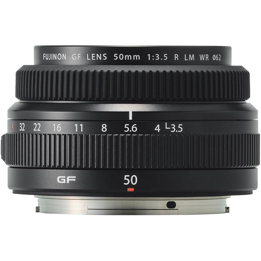 Angle View: Fujifilm - GF50mm3.5 R LM WR Lens - Black