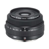 Fujifilm - GF50mm3.5 R LM WR Lens - Black - Front_Zoom