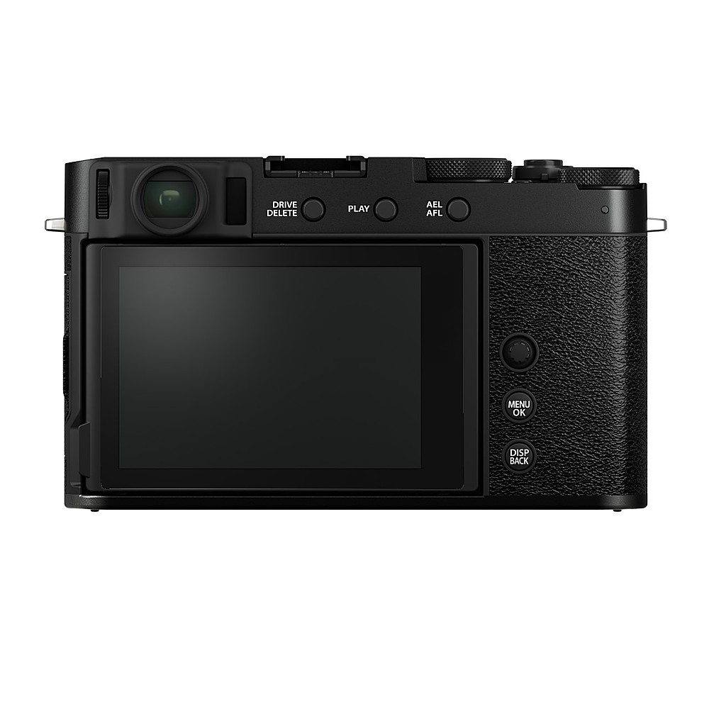 Back View: Fujifilm - X-E4 Mirrorless Camera Body Only - Black