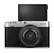 Front. Fujifilm - X-E4 Mirrorless Camera with XF27mmF2.8 R WR Lens - Silver.