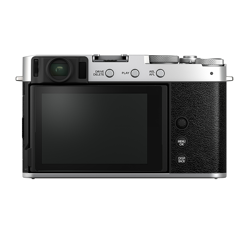 Back View: Fujifilm - X-E4 Mirrorless Camera Body Only - Silver