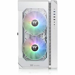 Thermaltake - View 51 Tempered Glass Snow ARGB Edition - White - Front_Zoom