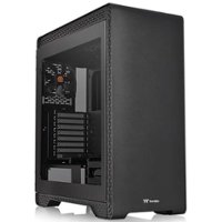 Thermaltake - S500 Tempered Glass ATX Mid-Tower Computer Case with 140mm Front Fan + 120mm Rear Fan Pre-Installed - Black - Alt_View_Zoom_11