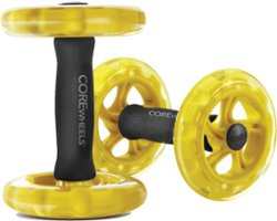 SKLZ - Core Wheels Dynamic Strength & Ab Trainer, 1 Pair - Yellow - Front_Zoom