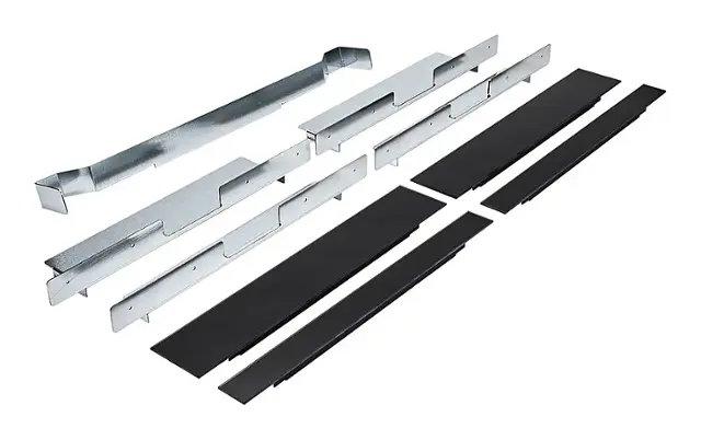 Front. JennAir - 27" or 30" Side Trim Cover Kit for Built-In Single Oven, Microwave, or Coffee Machine - Black.