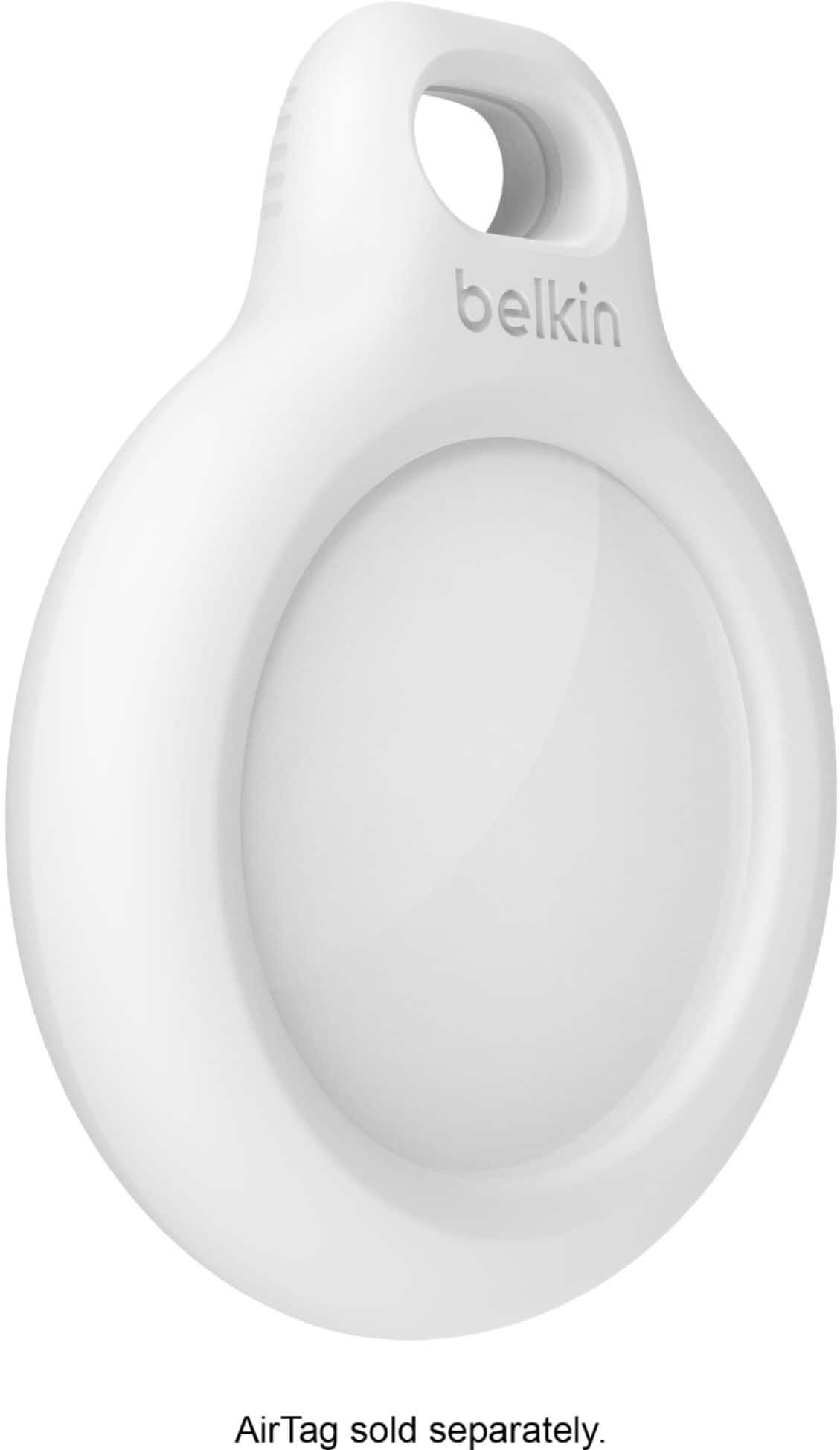 Alt View 14. Belkin - Secure Holder with Key Ring for Apple Airtag - White.