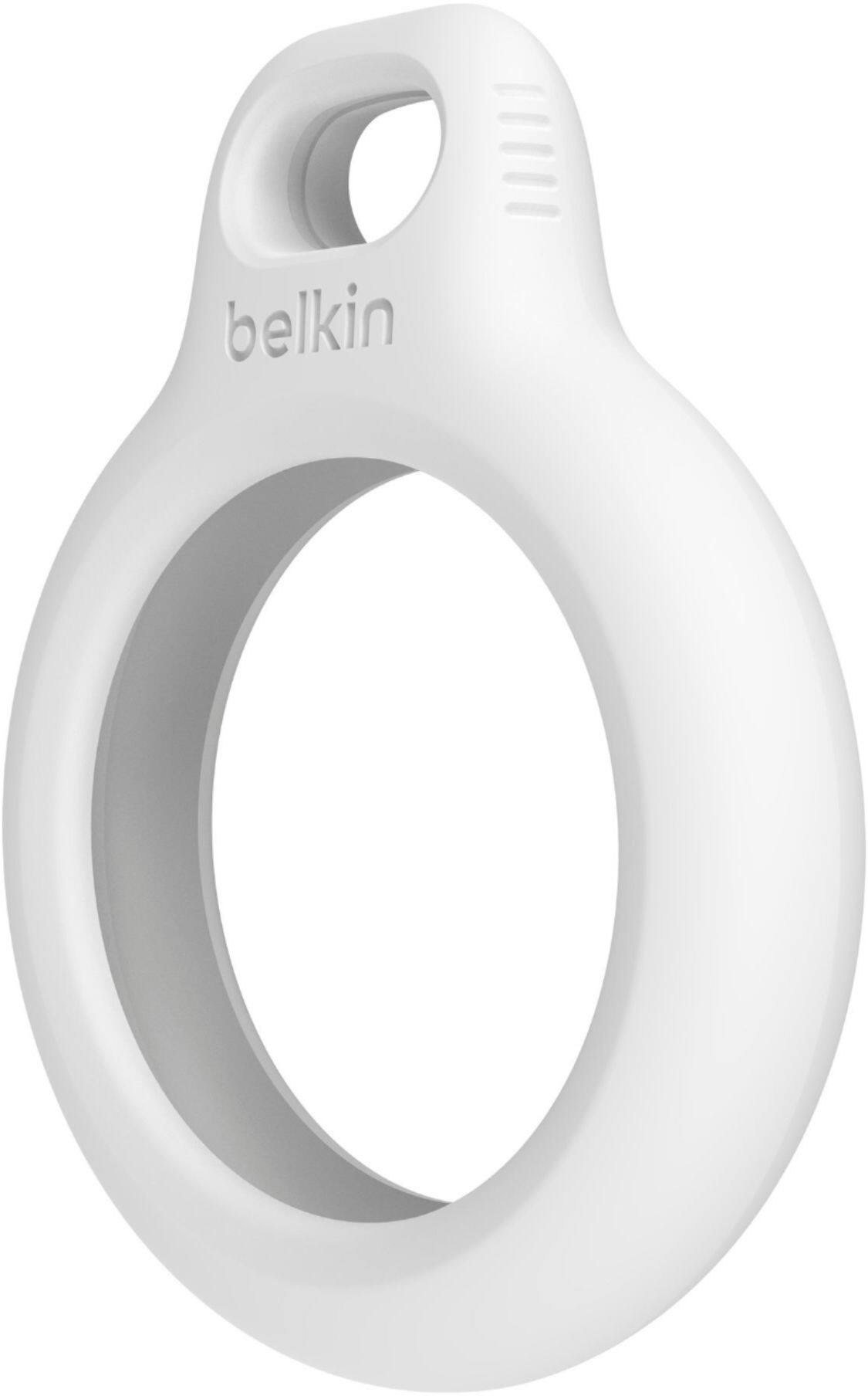 Alt View 16. Belkin - Secure Holder with Key Ring for Apple Airtag - White.