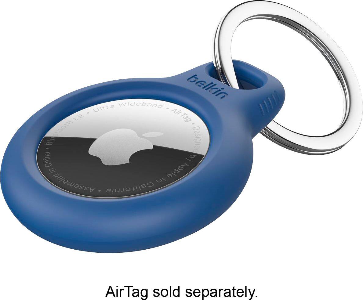 Alt View 18. Belkin - Secure Holder with Key Ring for Apple Airtag - Blue.