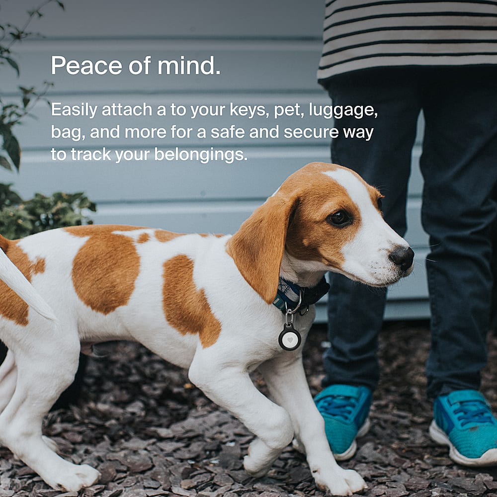 Peace of Mind. Easily attach a tracker to your keys, pet, luggage, bag, and more for a safe and secure way to track your belongings.