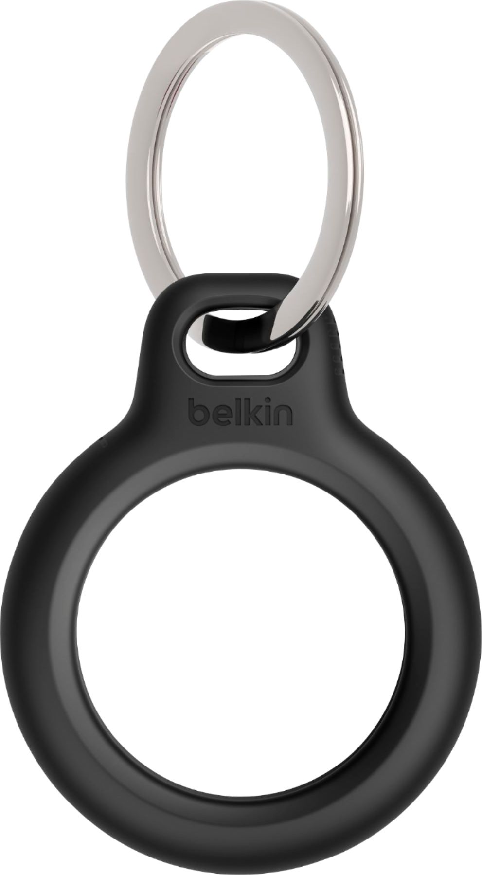 AirTag FineWoven Key Ring - Black - Apple