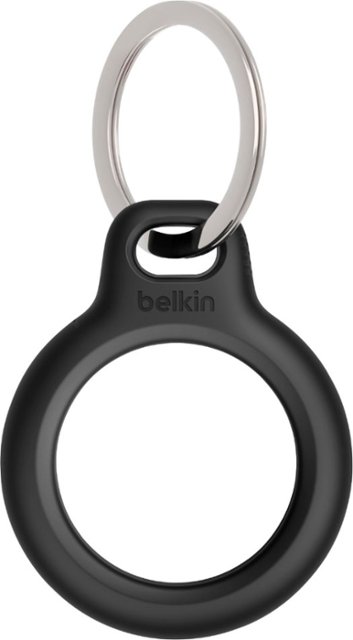 Front Zoom. Belkin - Secure Holder with Key Ring for Apple Airtag - Black.