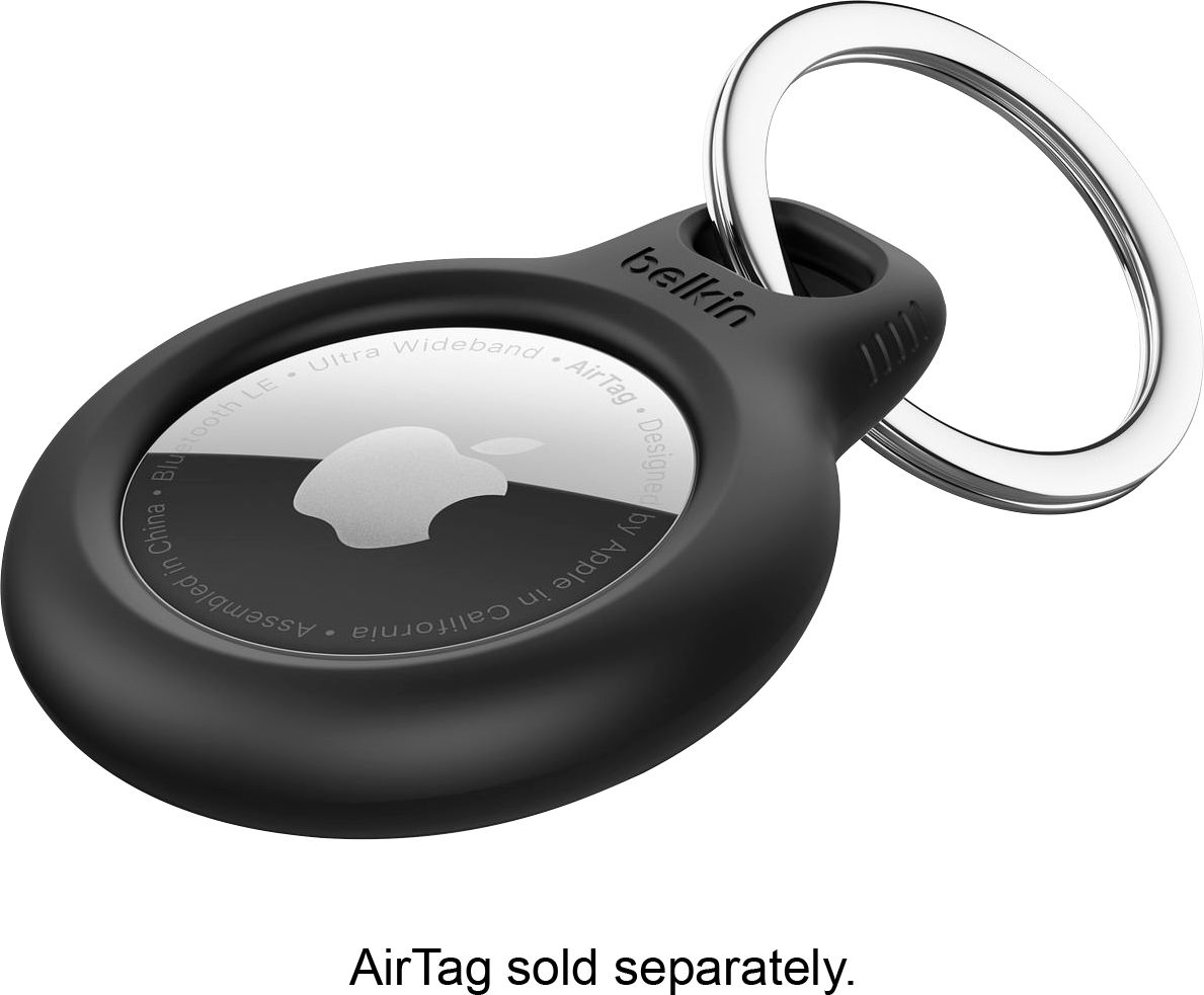 Belkin Secure Holder with Key Ring for Apple Airtag Black F8W973btBLK -  Best Buy