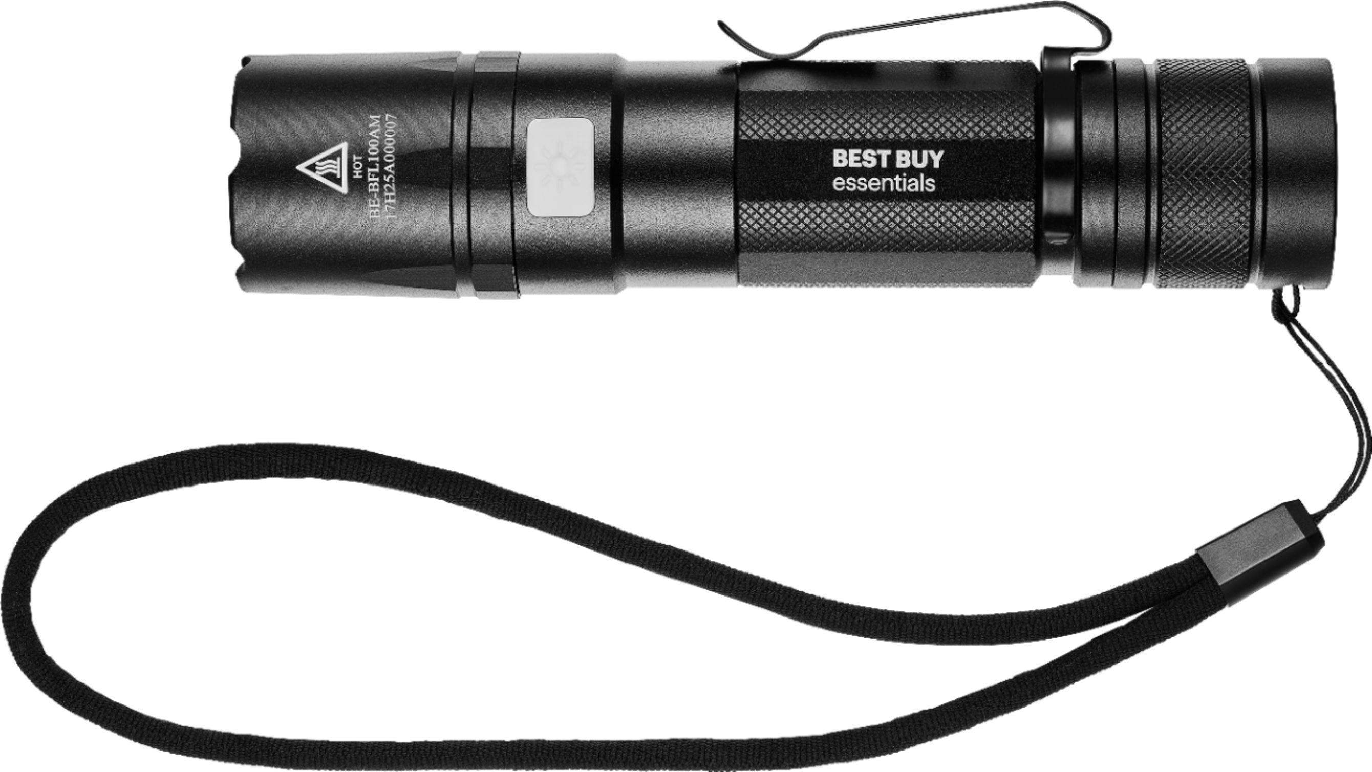 Atomic Beam USA Telebrands 1200 lumens Black LED Flashlight AAA Battery