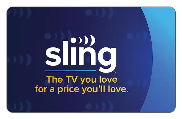 Front. Sling TV - $30 Gift Card.