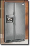 Front Standard. Whirlpool - 25.3 Cu. Ft. Side-by-Side Refrigerator with Thru-the-Door Ice and Water - Black (Special Order).
