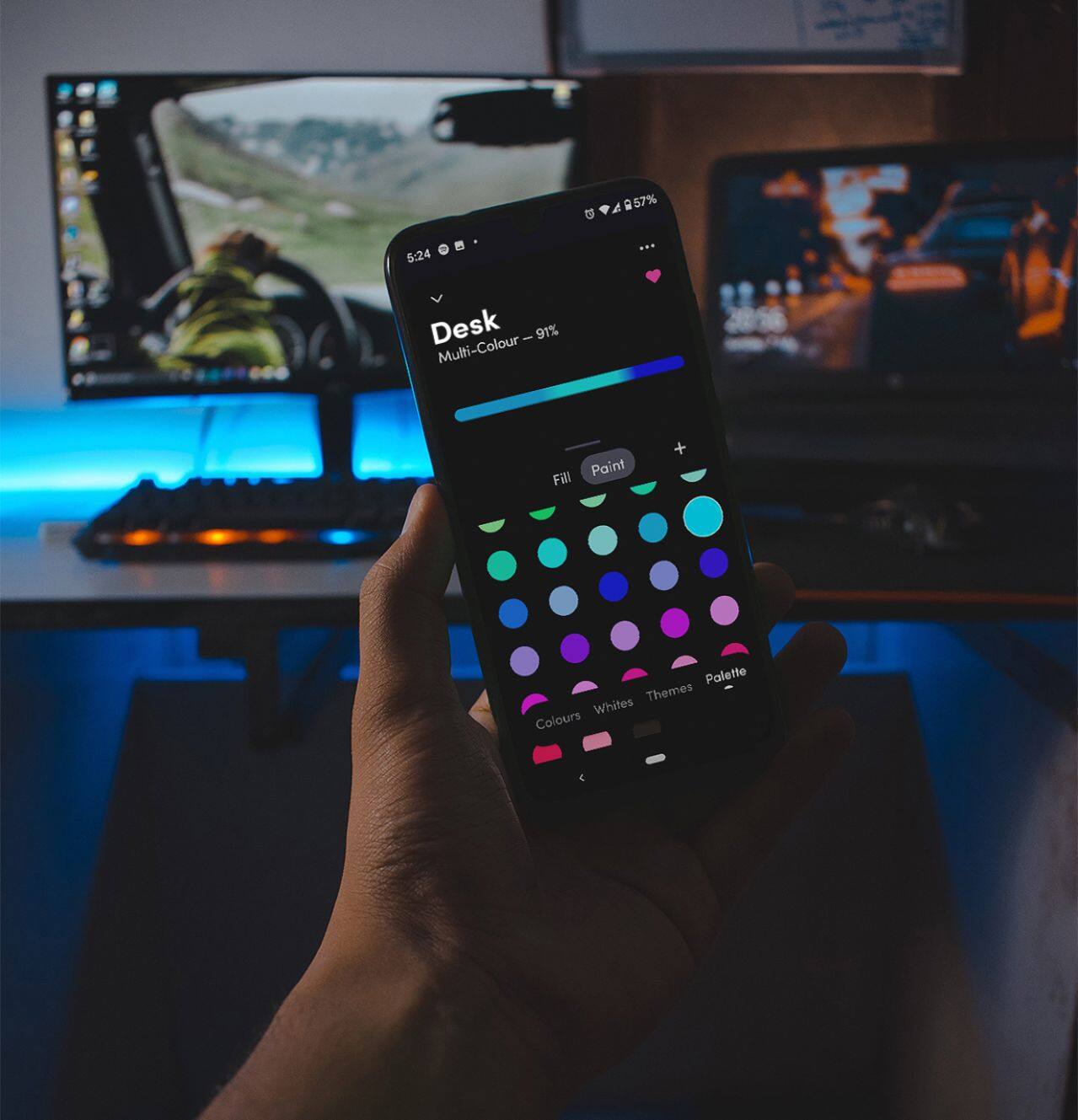 Alt View 16. LIFX - Lightstrip - Color Zones 40" - Multi.