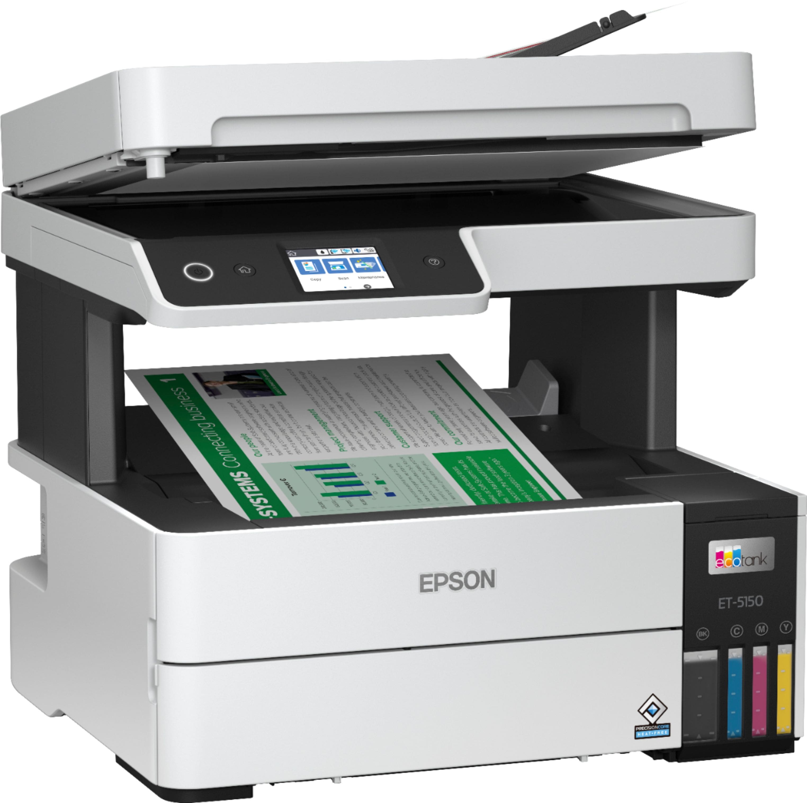 Alt View 16. Epson - EcoTank Pro ET-5150 Wireless All-in-One Supertank Printer - White.