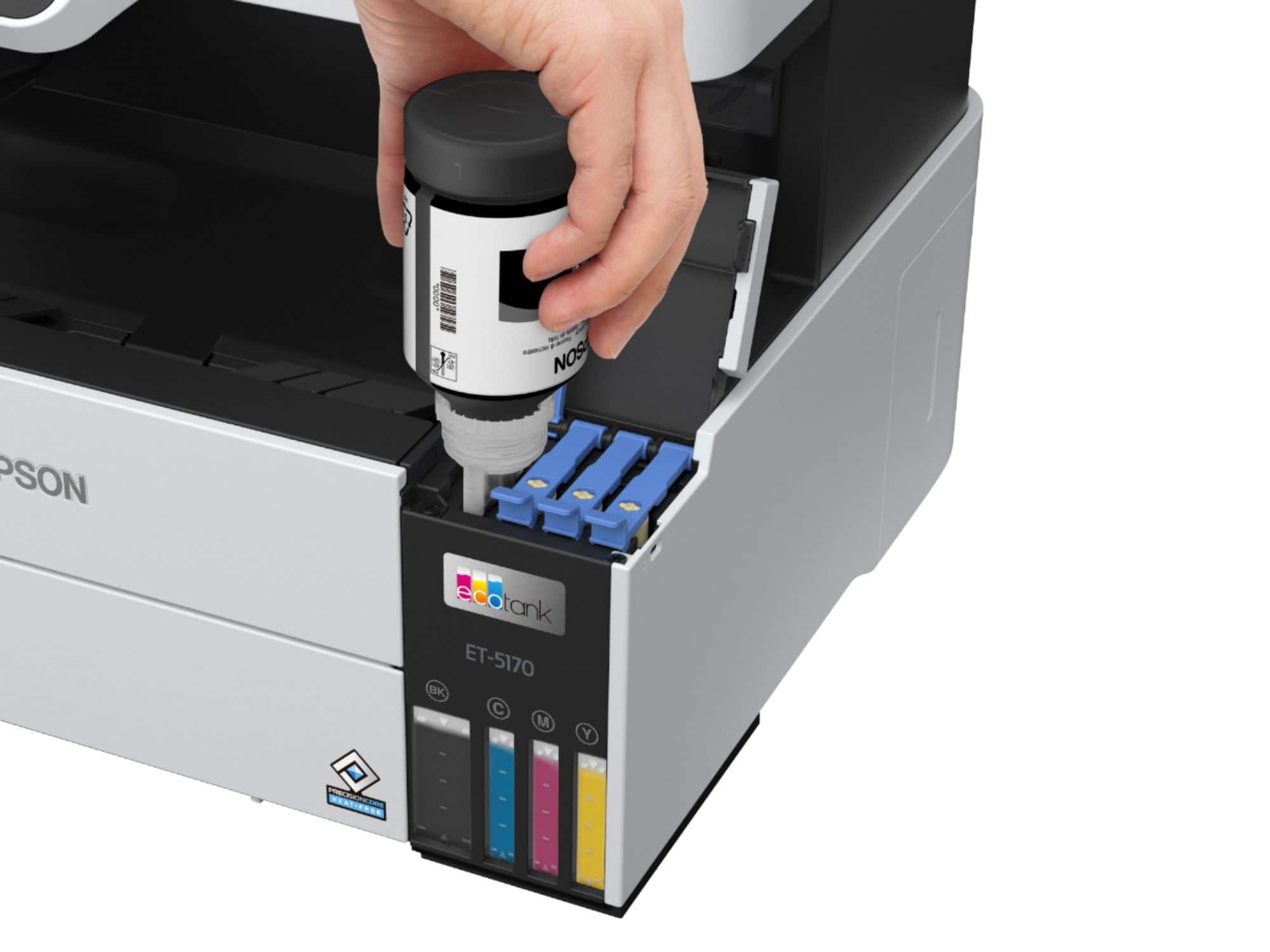 Alt View 17. Epson - EcoTank Pro ET-5170 Wireless All-in-One Supertank Printer - White.