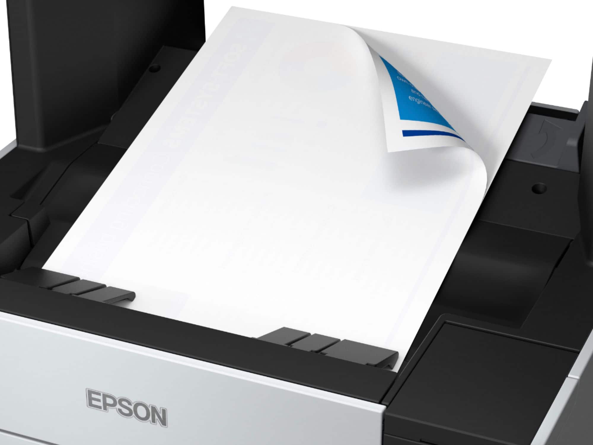 Alt View 19. Epson - EcoTank Pro ET-5170 Wireless All-in-One Supertank Printer - White.