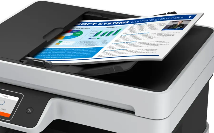Alt View 21. Epson - EcoTank Pro ET-5170 Wireless All-in-One Supertank Printer - White.