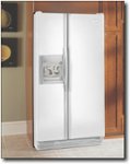 Front Standard. Whirlpool - 25.6 Cu. Ft. Side-by-Side Refrigerator with Thru-the-Door Ice and Water - White (Special Order).