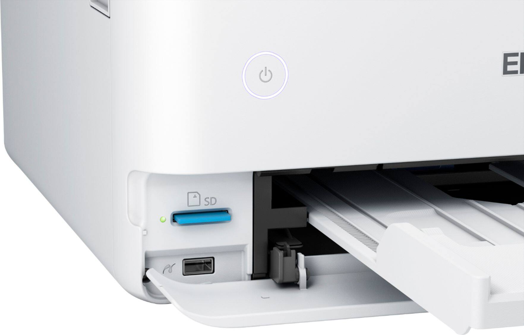 Alt View 24. Epson - EcoTank® Photo ET-8500 Wireless Color All-in-One Supertank Printer - White.