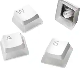 SteelSeries - PRISMCAPS – Universal Double Shot PBT Keycaps - White