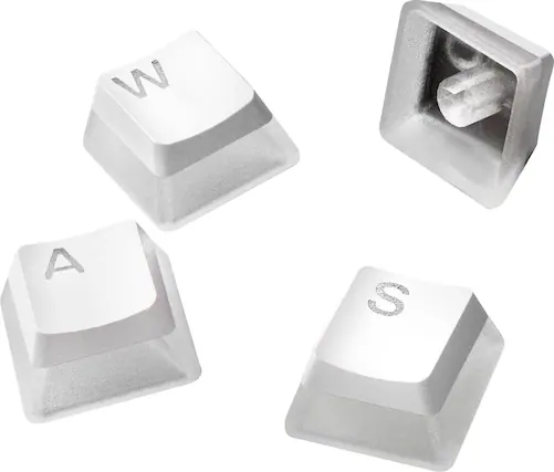 Alt View 11. SteelSeries - PRISMCAPS – Universal Double Shot PBT Keycaps - White.