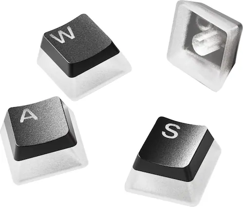 Alt View 11. SteelSeries - PRISMCAPS – Universal Double Shot PBT Keycaps - Black.