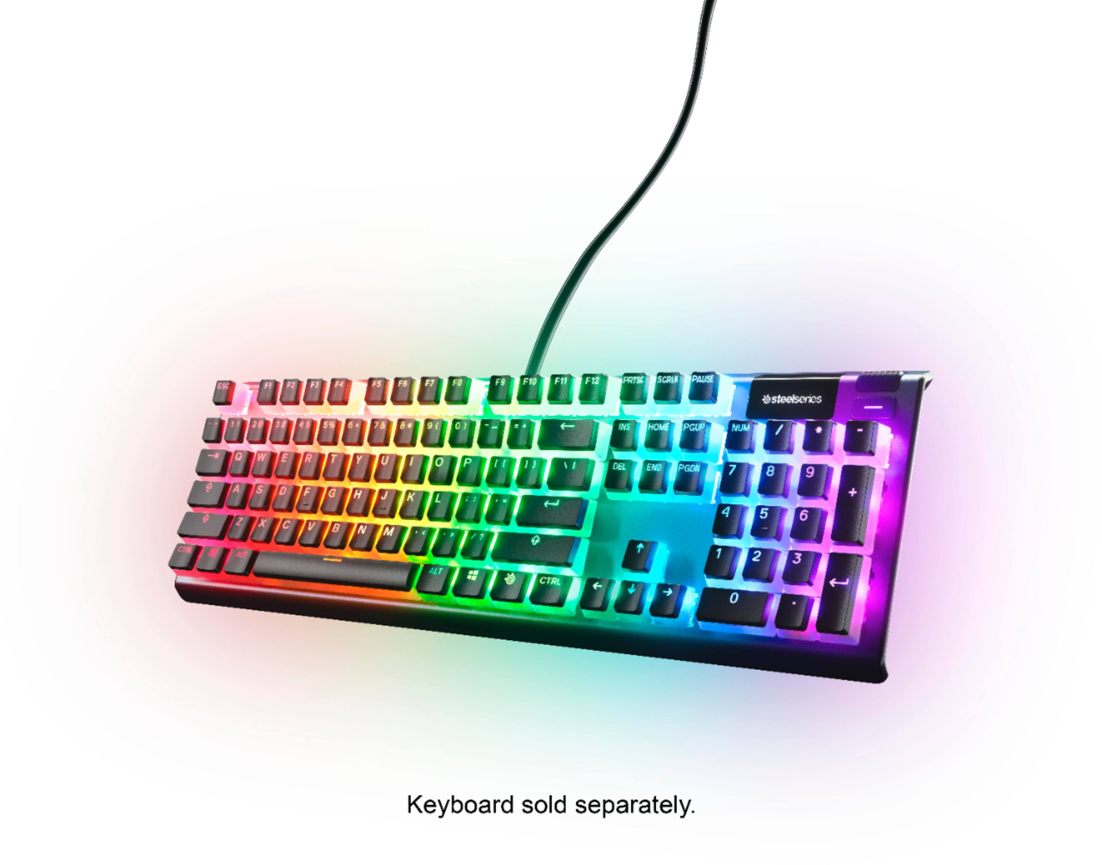 Alt View 12. SteelSeries - PRISMCAPS – Universal Double Shot PBT Keycaps - Black.