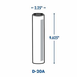 Culligan - D-20A Granular-Activated Carbon Drinking Water Filter Replacement Cartridge - White - Alt_View_Zoom_13