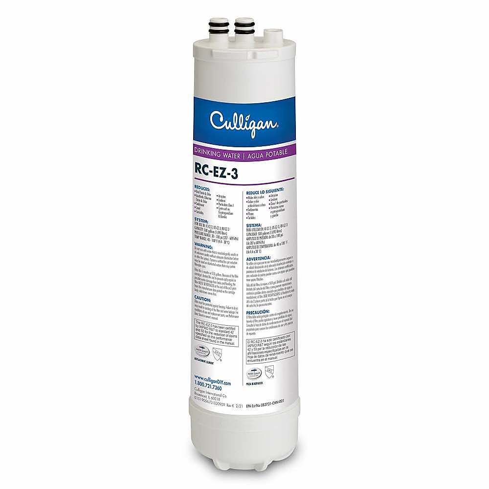 Culligan® Advanced RC-EZ-3 Replacement cartridge for Culligan EZ-Change Drinking Water Filter Systems.