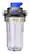 Alt View 11. Culligan - WH-HD200-C Heavy-Duty 1" inlet/outlet Whole House Sediment Clear Filter Housing with bypass valve - Blue.
