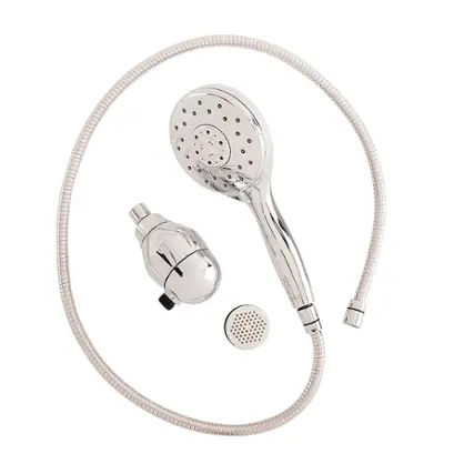 Alt View 11. Culligan - S-H200-C Filtered Showerhead with 5 Spray Settings - Silver.