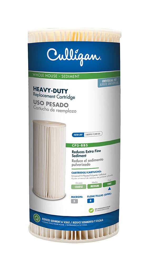 Alt View 13. Culligan - Culligan 5-Micron Heavy-Duty Pleated Sediment Replacement Cartridge Water Filtration System - Off-White.
