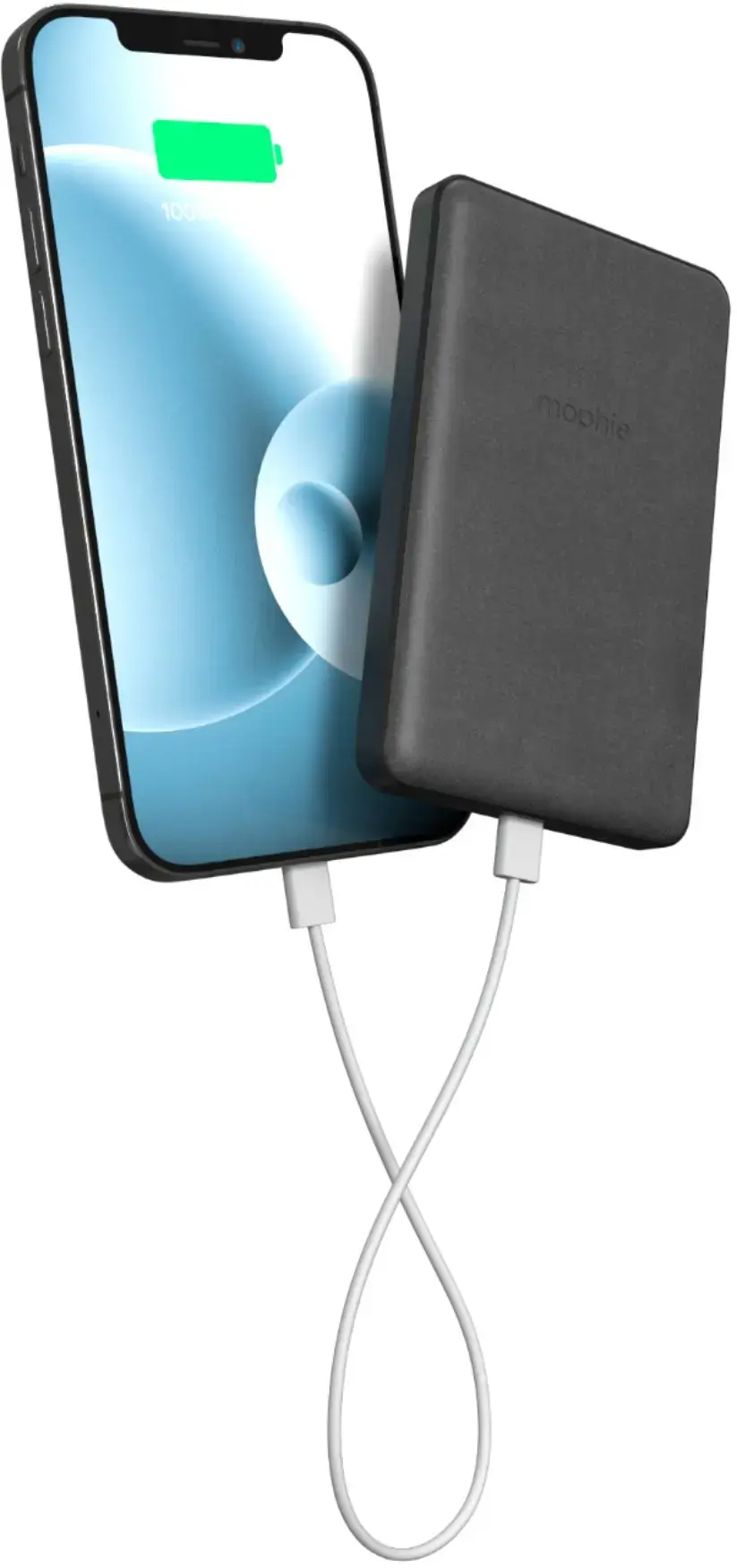 Alt View 11. mophie - Snap+ Juice Pack Mini 5,000 mAh Portable Charger with MagSafe Compatibility - Black.