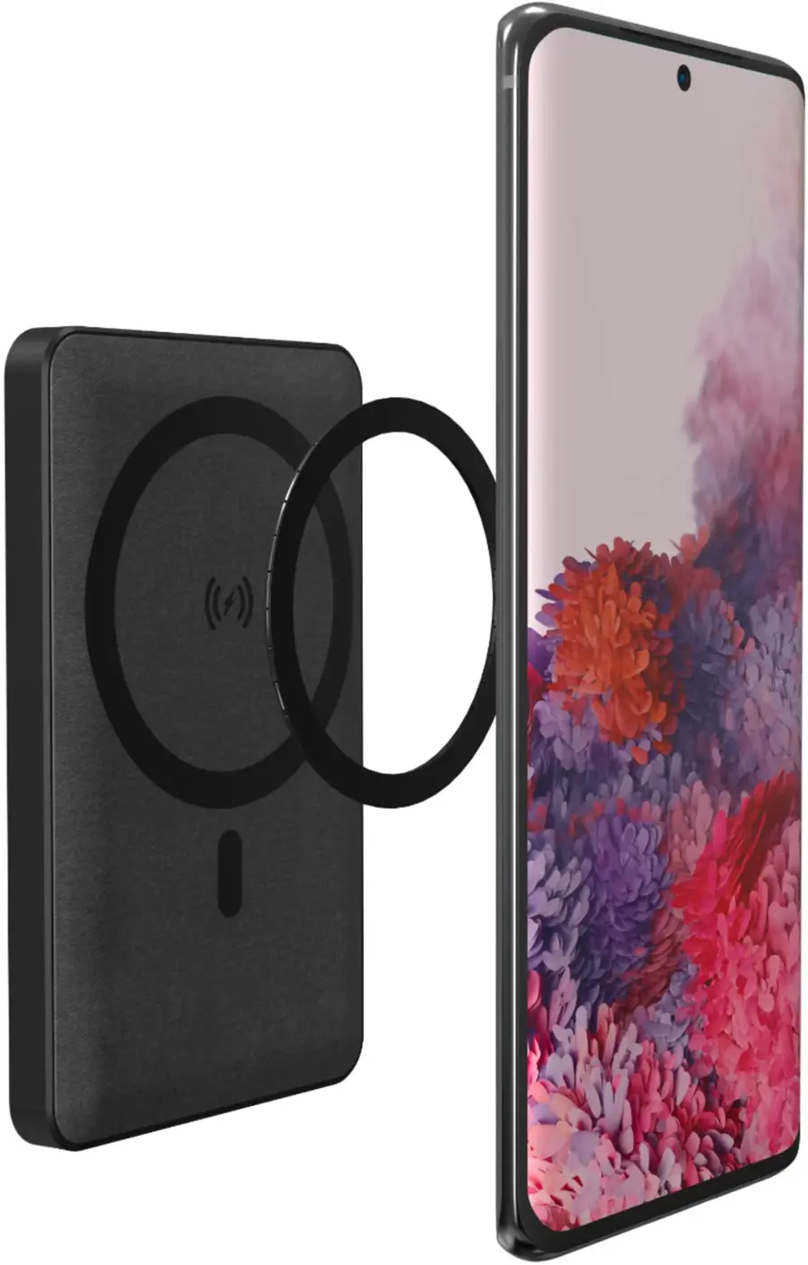 Alt View 13. mophie - Snap+ Juice Pack Mini 5,000 mAh Portable Charger with MagSafe Compatibility - Black.