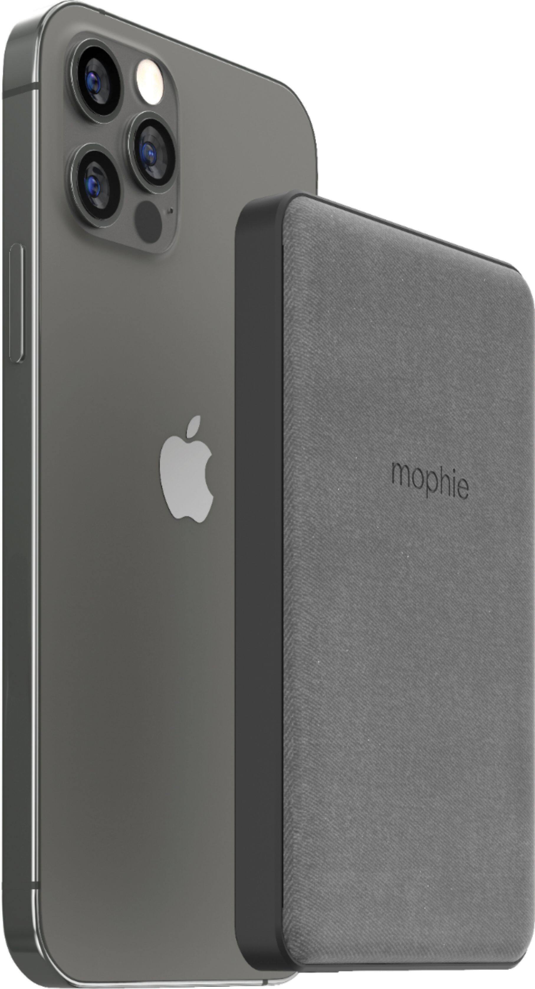 Alt View 2. mophie - Snap+ Juice Pack Mini 5,000 mAh Portable Charger with MagSafe Compatibility - Black.