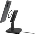 Alt View Zoom 15. mophie - Snap+ 15W Fast Charge Wireless Charging Stand with MagSafe Compatibility - Black.