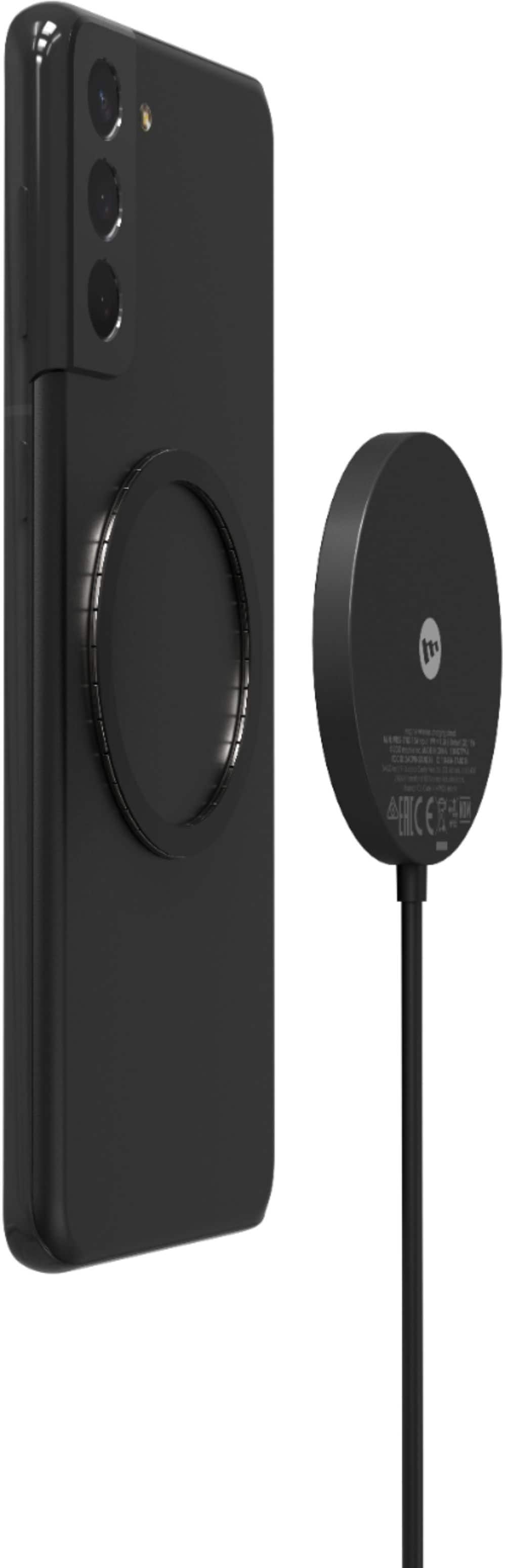 Alt View 15. mophie - Snap+ 15W Fast Charge Wireless Charger with MagSafe Compatibility - Black.