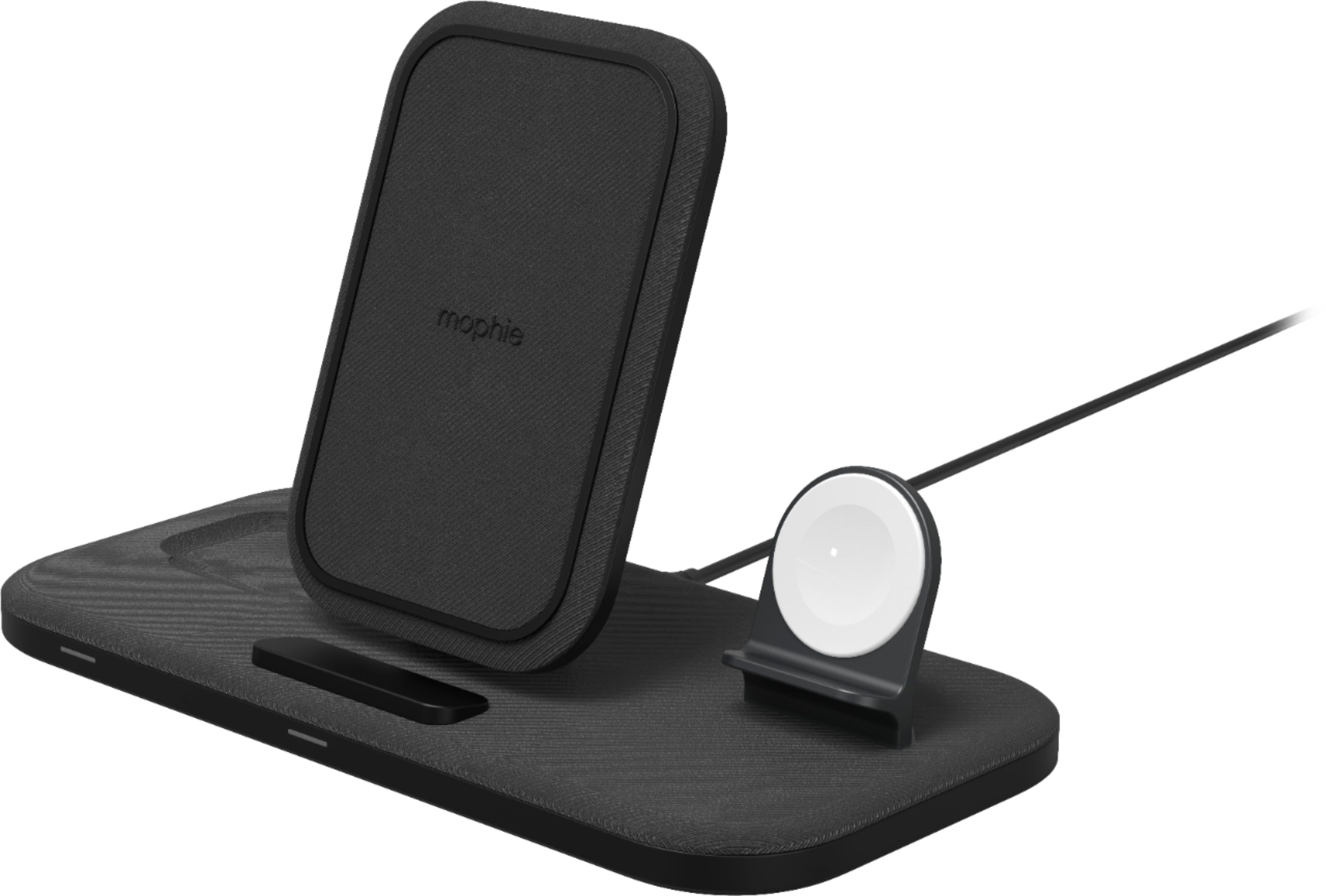 mophie 3-in-1 15W Fast Charge Wireless Charging Stand for iPhone, Apple  Watch, and AirPods/AirPods Pro Black 401305835 - Best Buy
